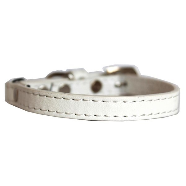 Premium Plain Cat Safety CollarWhite Size 12